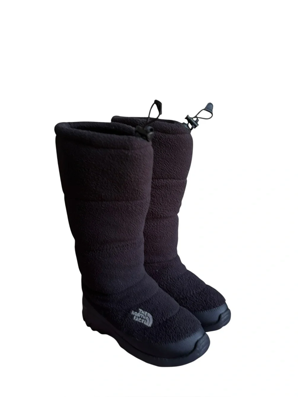 The North Face Heat Seeker Boots Womens Size 7 Black Fleece 200 Gram Insulation.